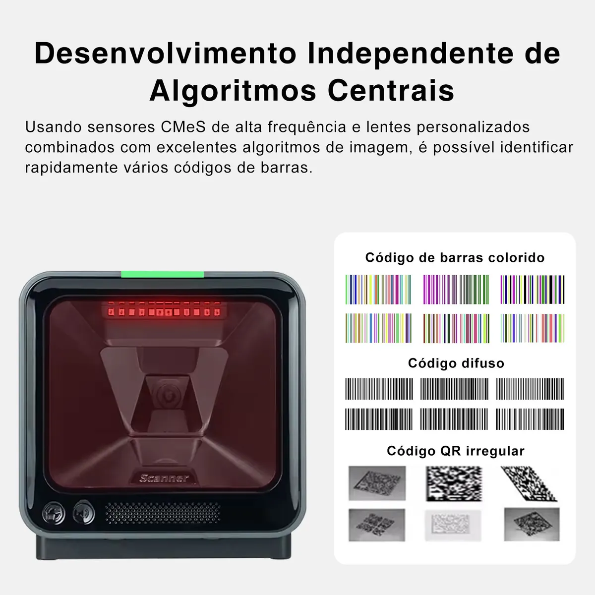 LEITOR DE CÓDIGO DE BARRAS AP7600 2D 120/220 USB 3
